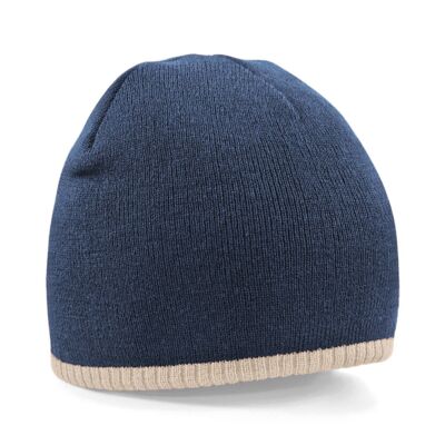 Two-tone pull-on beanie Thumbnail