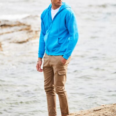 Men's Classic Hooded Sweat Jacket Thumbnail