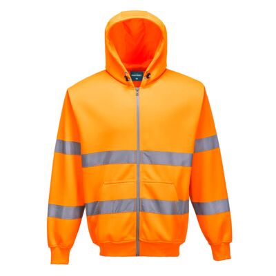 B305 Hi-Vis Zipped Hoodie Thumbnail