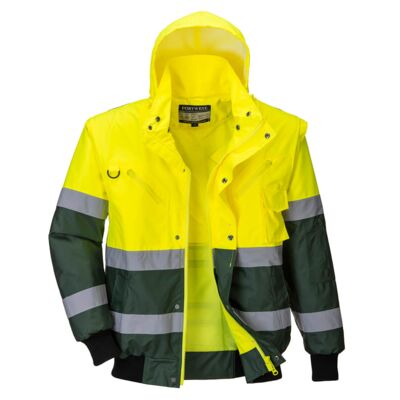 C565 Hi-Vis 3-in-1 X Back Contrast Bomber Jacket  Thumbnail