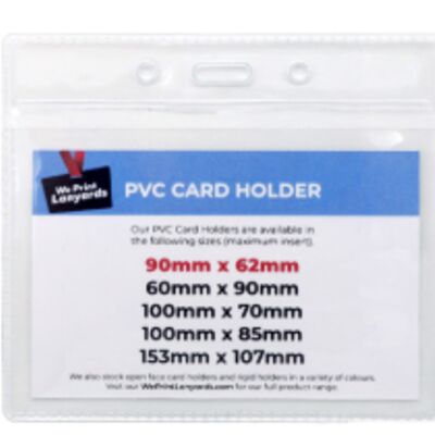 PVC Card Holder 60x90mm Landscape Thumbnail