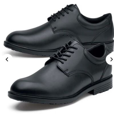 20321 - Cambridge III Slip Resistant Black Leather Men Shoe Thumbnail