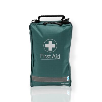  Blue Dot Travel First Aid Kit in Green Bag Thumbnail