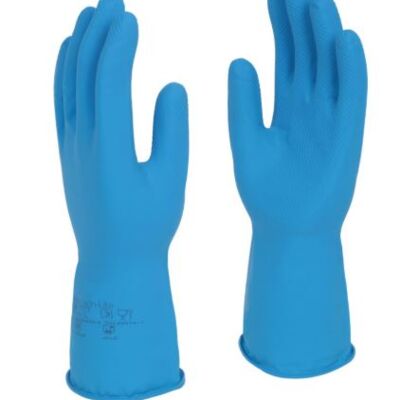 91 - Polyco Nitri-Tech Lite Unlined Blue Nitrile Synthetic Glove (144 Pairs per Box) Thumbnail