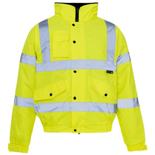 36841-7 Hi Vis Yellow Standard Storm Bomber Jacket Thumbnail