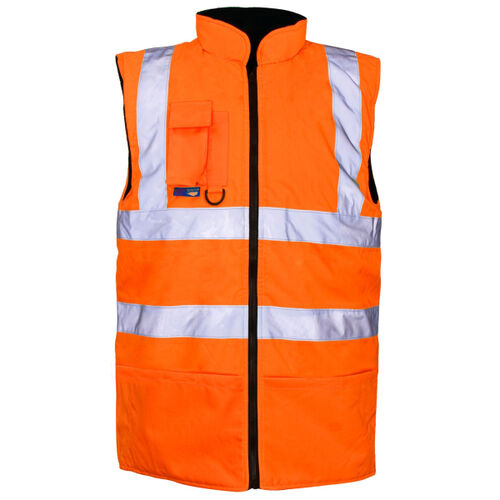 36781-7 Supertouch Hi Vis Orange Reversible Bodywarmer Thumbnail