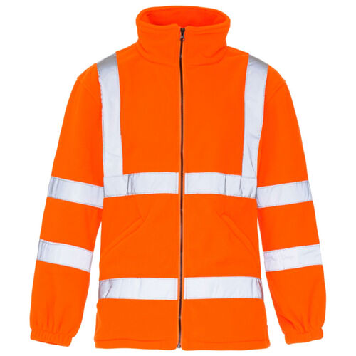 38081-7-300 Supertouch Hi Vis Orange Fleece Jacket Thumbnail