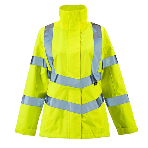 SHV-L05241-8 Ladies Hi Vis Yellow Sophia Lightweight Jacket Thumbnail