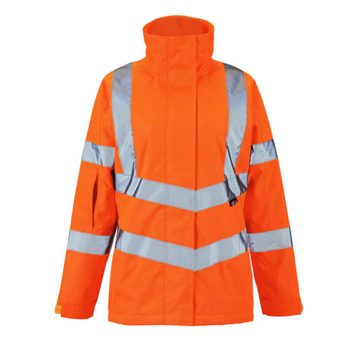 SHV-L05181-8 Ladies Hi Vis Orange Kamela Padded Jacket Thumbnail